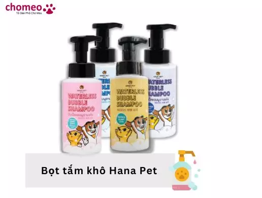 Bọt tắm khô cho mèo Hana Pet